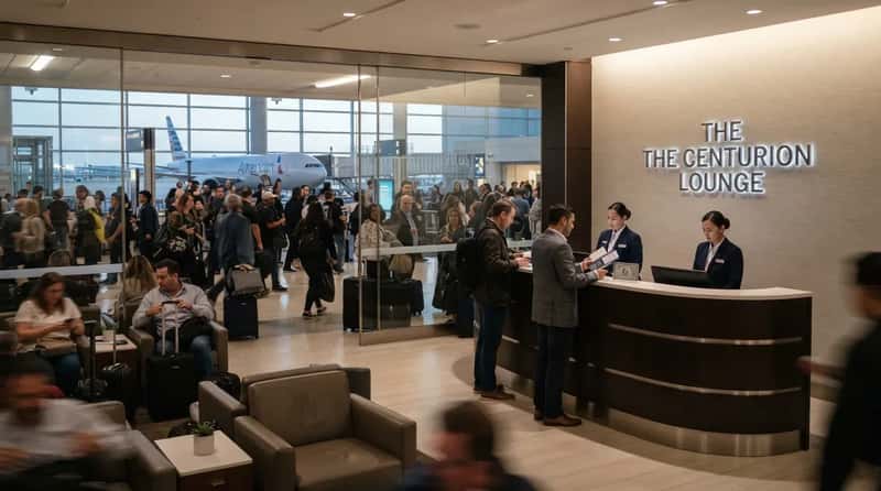 #5 - Amex Centurion Lounge, Dallas Fort Worth: The Guest Who Can't Just Tag Along (Image Credits: Gemini)