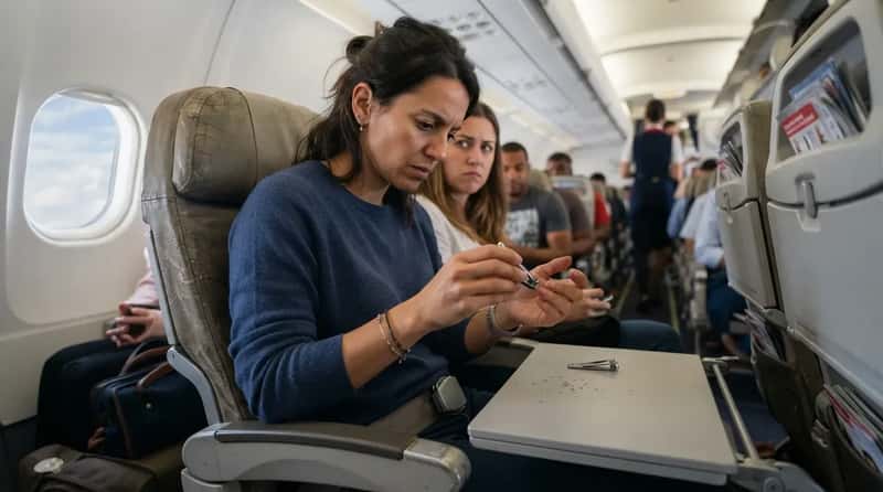 #17 - Clipping Nails or Grooming in the Seat (Image Credits: Gemini)