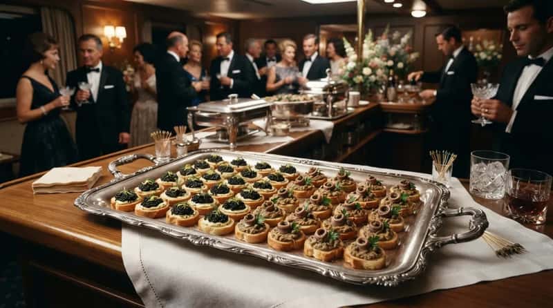 #7 - Canapés of Caviar Butter and Anchovy Paste (Image Credits: Gemini)