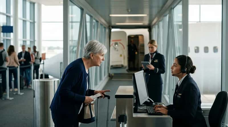 #13 - A Quiet Comment at the Gate Follows You Onto the Plane (Image Credits: Gemini)