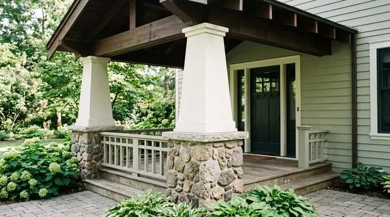 #21 - Turned Porch Posts and Tapered Columns (Image Credits: Gemini)