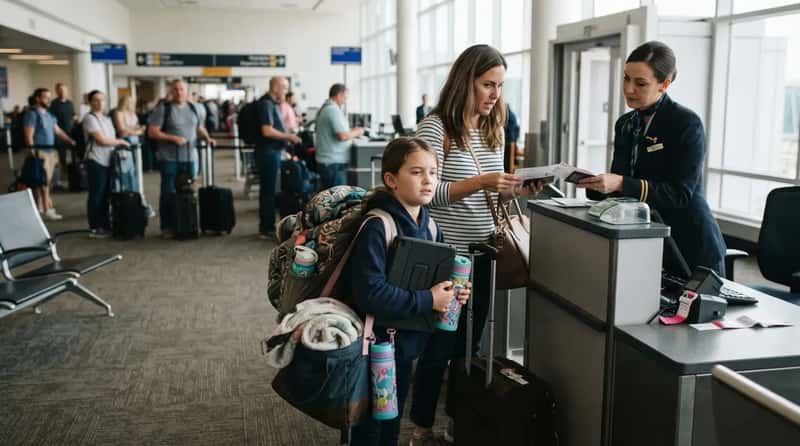 #7 - Hiding Extra Carry-Ons Under a Kid's Arm (Image Credits: Gemini)
