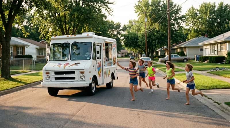 #5 - Chasing the Ice Cream Truck Down the Street (Image Credits: Gemini)