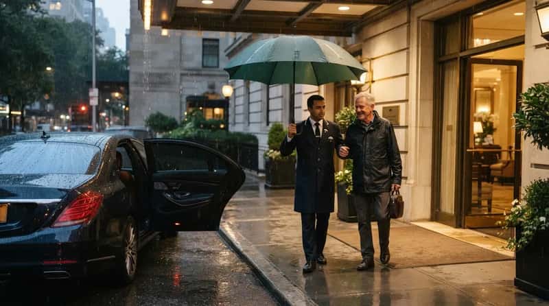 #8 - They Personally Escort Guests to the Door in Bad Weather (Image Credits: Gemini)
