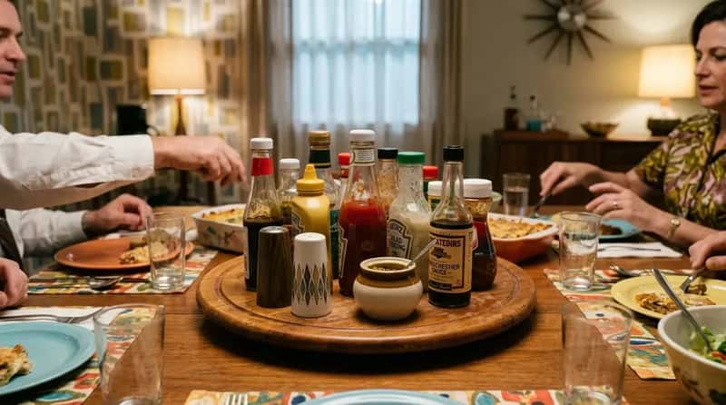 #11 - The Lazy Susan Spinning in the Center of the Table Like a Condiment-Covered Carousel (Image Credits: Gemini)