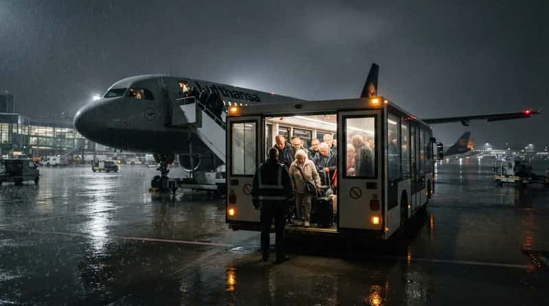 12. Mobile lounge operators keep running to get people off planes (Image Credits: Gemini)