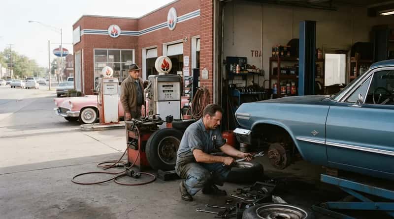#5 - A Real Mechanic Working Behind the Pumps (Image Credits: Gemini)