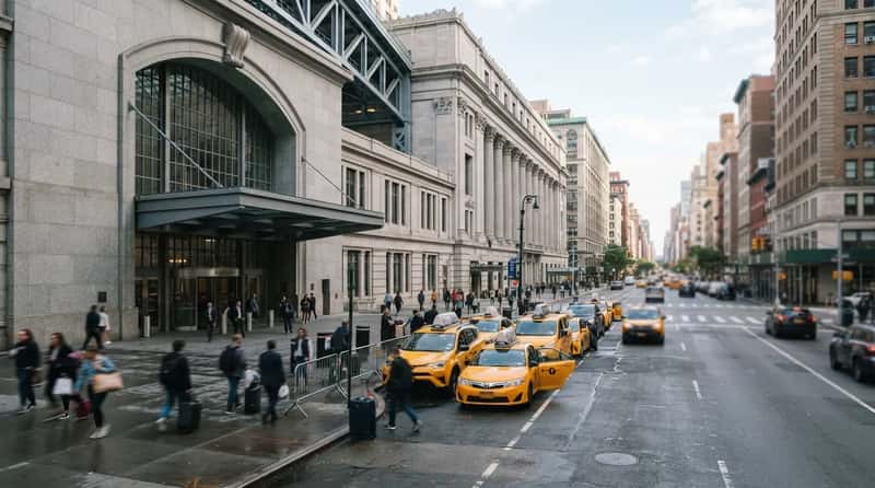 #3 - Moynihan Train Hall: Newer, Brighter, and Still a Walk to the Cab Line (Image Credits: Gemini)