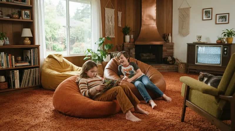 #6 - Bean Bag Chairs Made Casual Seating a Household Norm (Image Credits: Gemini)