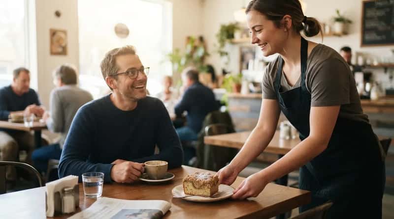 #2 - A Free Pastry or Slice of Coffee Cake Dropped at the Table as a Surprise (Image Credits: Gemini)
