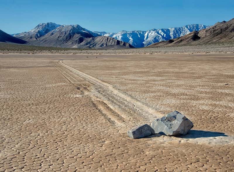 The Sailing Stones of Death Valley (Image Credits: Flickr)