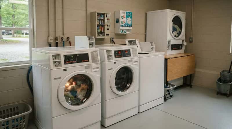 11. The Laundry Room Machines Actually Turn On the First Time (Image Credits: Gemini)