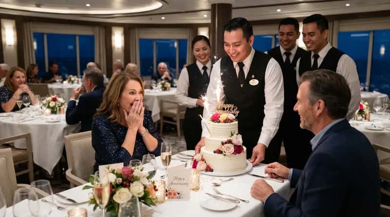 #18 - The Anniversary Table With a Secret Cake Plan (Image Credits: Gemini)
