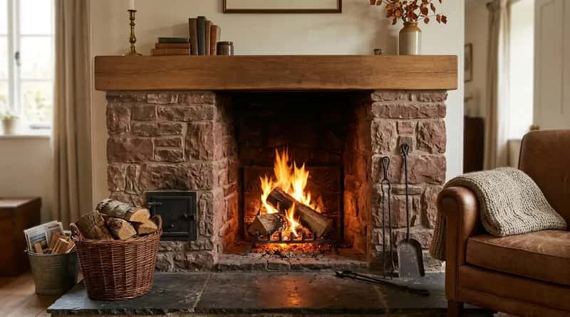 #3 - The Fireplace as a Functional Feature (Image Credits: Gemini)