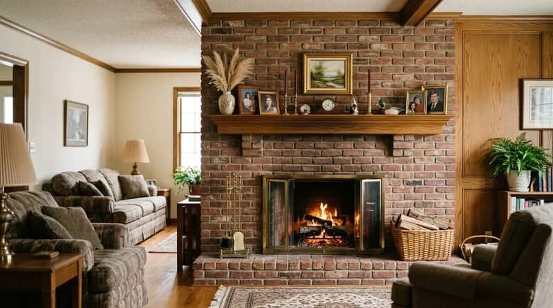 #5 - The Brick Fireplace (Image Credits: Gemini)
