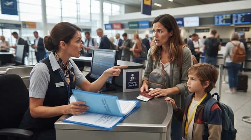 #4 - Trying to Check In an Unaccompanied Minor Without the Required Forms (Image Credits: Gemini)