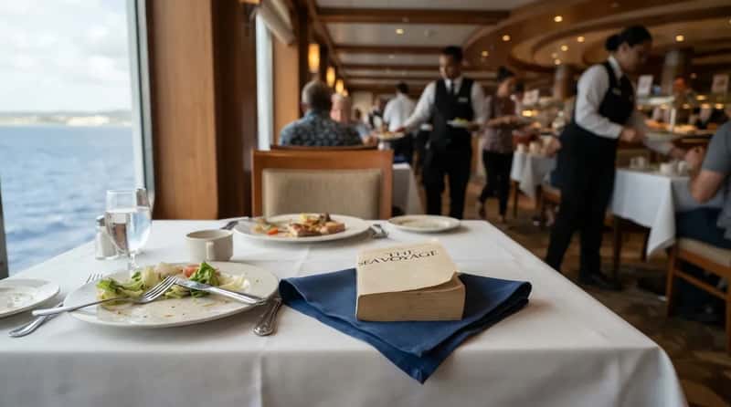 #4 - The Napkin Trick Solo Diners Use To Protect Their Table (Image Credits: Gemini)
