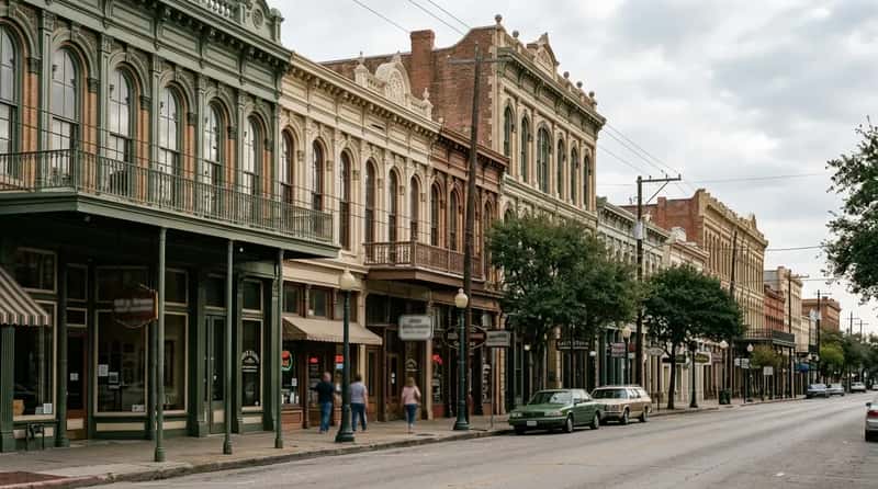 #1 – Galveston, Texas (The Strand District): The Hurricane Town That Refused to Die Modern (Image Credits: Gemini)