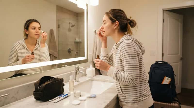 #24 - They Finish Skincare and Hygiene Before Boarding (Image Credits: Gemini)