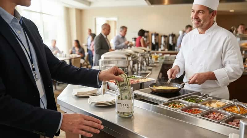 #7 - They Tip the Omelet Station Cook First (Image Credits: Gemini)
