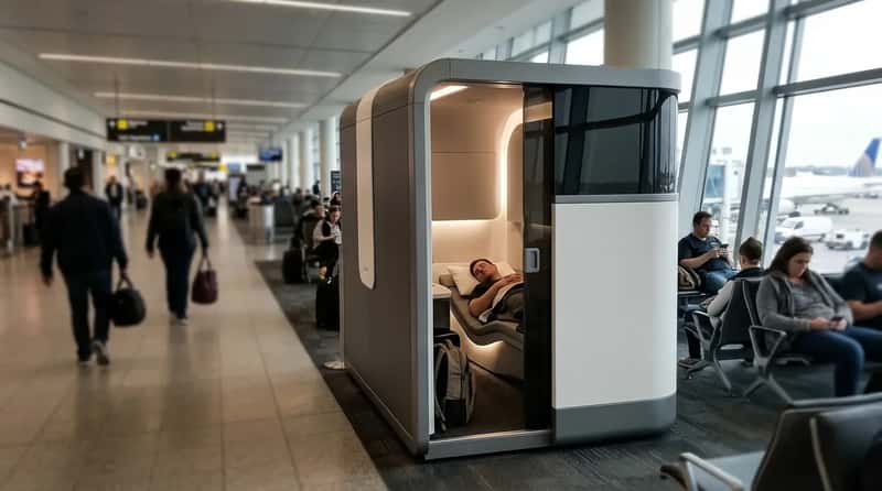 #1 - Nap Pods When a Free Quiet Room Sits Just Past Security (Image Credits: Gemini)