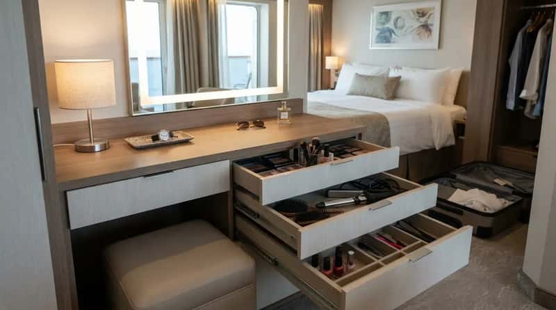 #19 - Turn the Desk Into a Vanity, Not a Junk Drawer (Image Credits: Gemini)