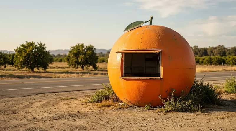 #31 - The Giant Orange Juice Stands of California and Florida (Image Credits: Gemini)