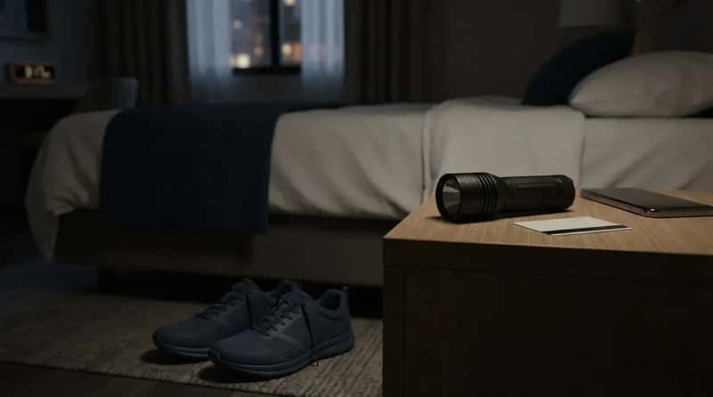 #8 - They Keep Shoes and a Flashlight Within Arm's Reach of the Bed (Image Credits: Gemini)
