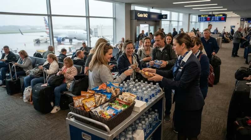 #16 - The Free Snack Cart That Shows Up Mid-Delay (Image Credits: Gemini)