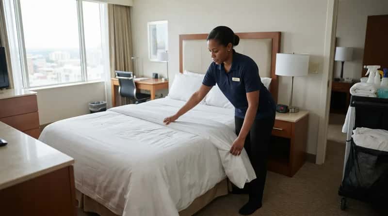 #13 - Why a "Cleaned" Room May Never Have Had Its Sheets Changed (Image Credits: Gemini)