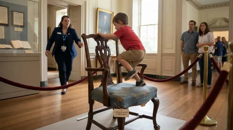 #11 - Letting Kids Treat Priceless Artifacts Like a Jungle Gym (Image Credits: Gemini)