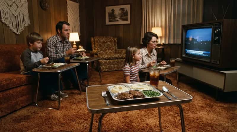 #18 - TV Trays Instead of the Dinner Table (Image Credits: Gemini)