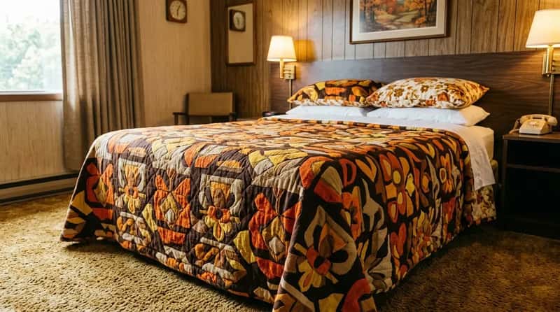#13 - Polyester Patterned Bedspreads in Bold Colors (Image Credits: Gemini)