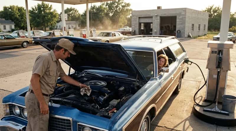 #15 - Asking the Attendant to Check Your Oil While He Pumped Your Gas (Image Credits: Gemini)