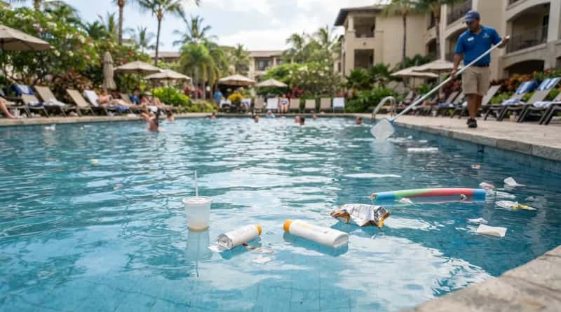 #5 - Trash and Empty Cups Left Floating in the Water (Image Credits: Gemini)