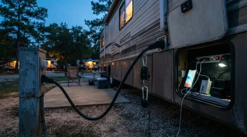 #8 - Charging Everything While the Shore Power Is Still Free (Image Credits: Gemini)
