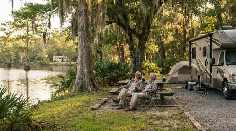 #19 - Louisiana Has Offered Seniors 62+ Half Off Campsite Stays (Image Credits: Gemini)
