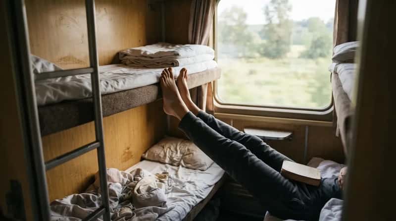 #16 - Putting Bare Feet Up on the Opposite Berth (Image Credits: Gemini)