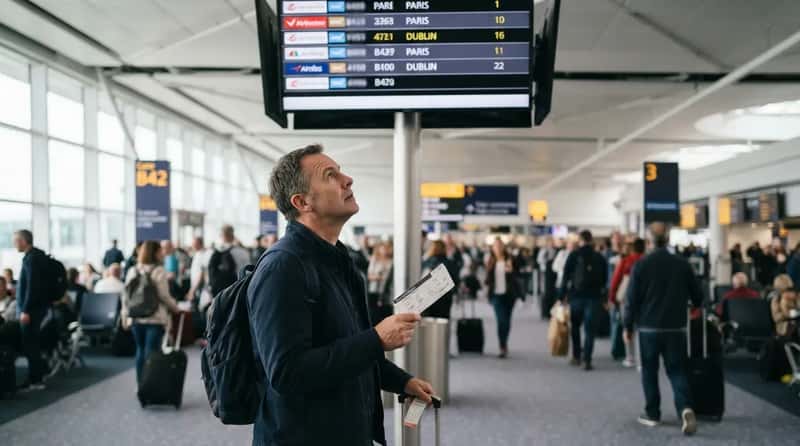 24. Trusting the gate printed on the boarding pass (Image Credits: Gemini)
