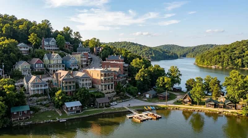 #18 - Eureka Springs, Arkansas (Beaver Lake & Lake Leatherwood) (Image Credits: Gemini)