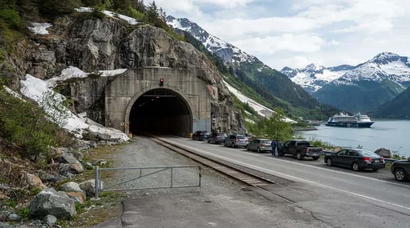 #12 - Whittier: The Port Behind a One-Lane Tunnel (Image Credits: Gemini)