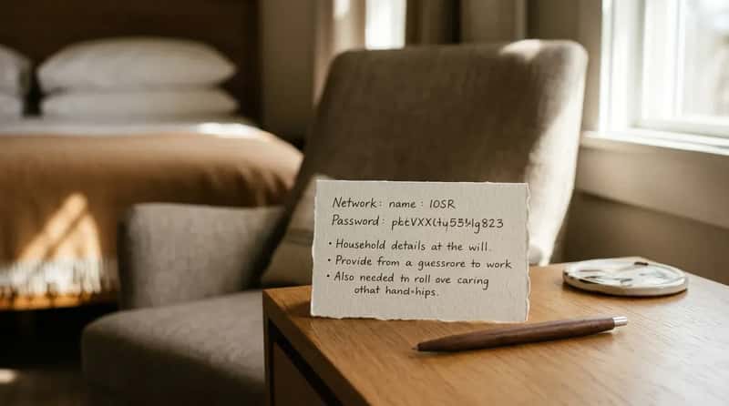 #17 - The Wi-Fi Password Written Down and Left Out (Image Credits: Gemini)