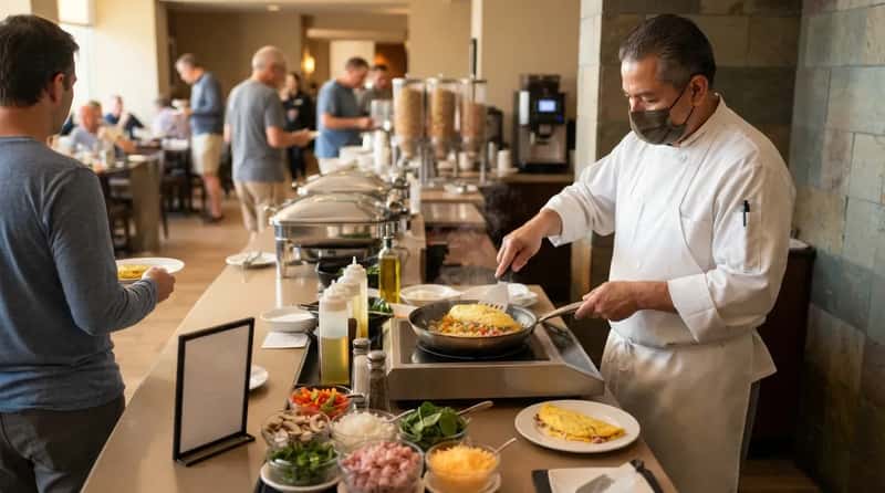 #5 - A Made-to-Order Omelet That Isn't on the Buffet Sign (Image Credits: Gemini)
