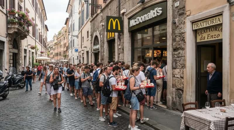 #21 - They Hunt Down a McDonald's Instead of Trying Local Food (Image Credits: Gemini)