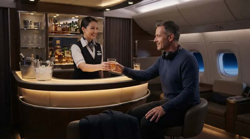#10 - Bar Access Quietly Offered to the Calmest Passenger Onboard (Image Credits: Gemini)