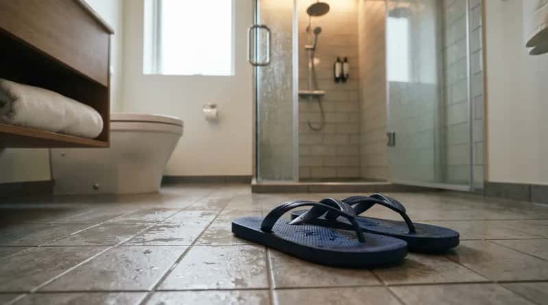 #11 - The Shower Slippers Hotel Teams Wish More Guests Packed (Image Credits: Gemini)