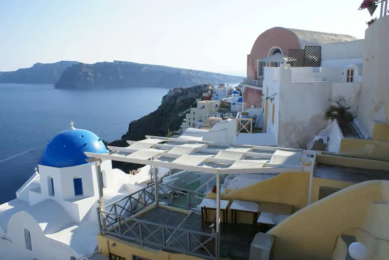 3. Greece (Village of Oia on the Greek Island of Santorini

Uploaded by Gary Dee, CC BY 2.0)