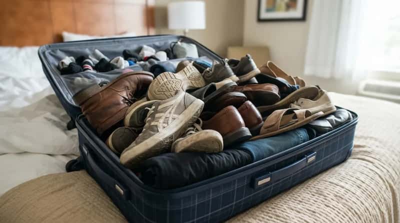 #22 - The "Just One More Pair" Shoe Habit That Silently Wrecks Your Packing (Image Credits: Gemini)