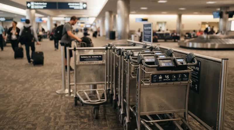 #3 - Luggage Carts That Are Free Almost Everywhere Except Here (Image Credits: Gemini)