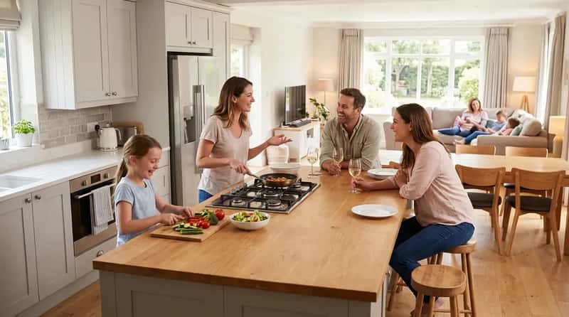 #9 - The Social Hub Kitchen: When Open Concept Does Exactly What It Promises (Image Credits: Gemini)